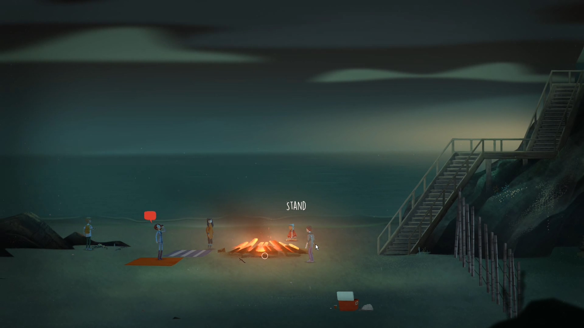 Screenshot of early gameplay